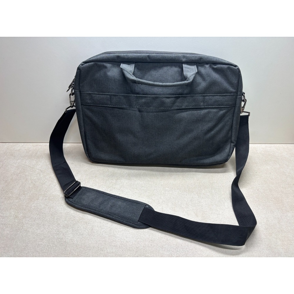 Kroser Laptop Bag Gray Detachable Strap Padded Messenger